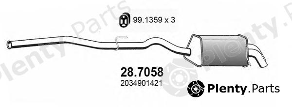  ASSO part 28.7058 (287058) End Silencer