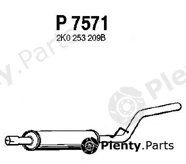  FENNO part P7571 Middle Silencer