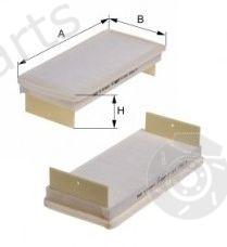  MFILTER part K992-2 (K9922) Filter, interior air