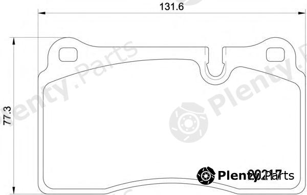  HELLA PAGID part 8DB355013-201 (8DB355013201) Brake Pad Set, disc brake