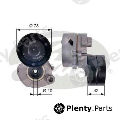  GATES part T38662 Belt Tensioner, v-ribbed belt