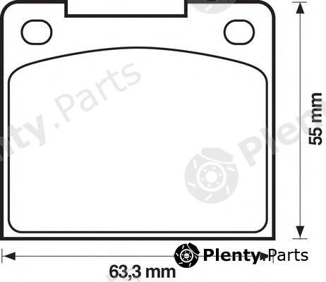  JURID part 571204J Brake Pad Set, disc brake