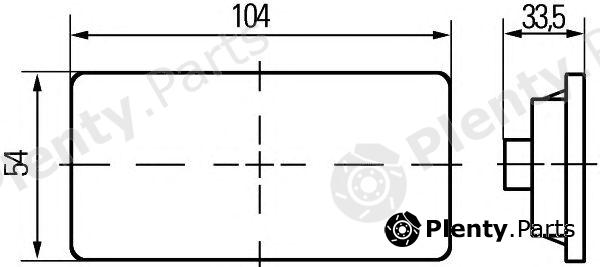  HELLA part 2PS007972-017 (2PS007972017) Side Marker Light