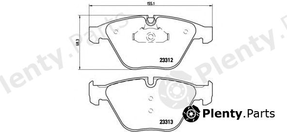 BREMBO part P06054 Brake Pad Set, disc brake