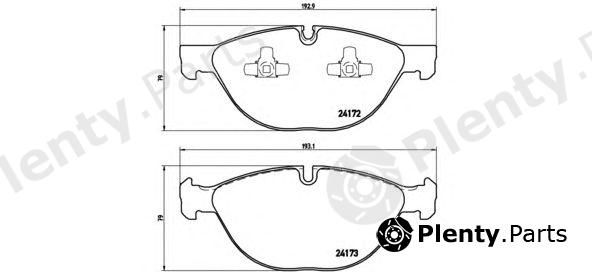  BREMBO part P06058 Brake Pad Set, disc brake