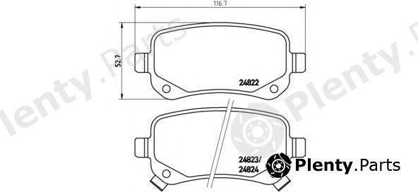  BREMBO part P11021 Brake Pad Set, disc brake