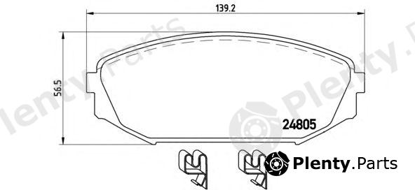  BREMBO part P28049 Brake Pad Set, disc brake