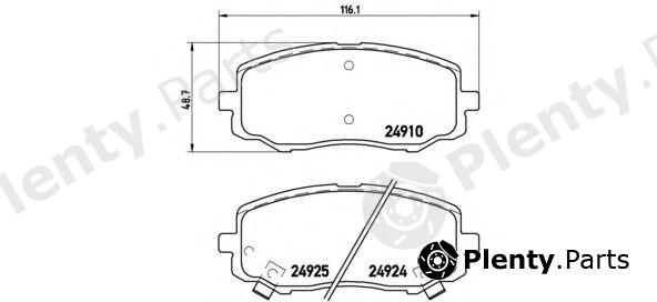  BREMBO part P30045 Brake Pad Set, disc brake