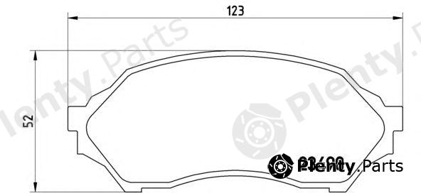  BREMBO part P49027 Brake Pad Set, disc brake