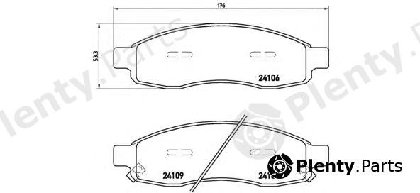  BREMBO part P58001 Brake Pad Set, disc brake