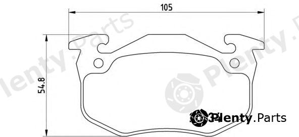  BREMBO part P68020 Brake Pad Set, disc brake