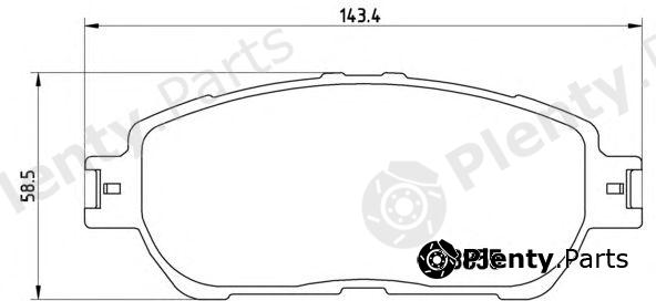  BREMBO part P83105 Brake Pad Set, disc brake