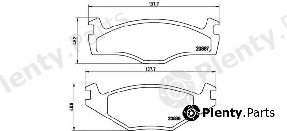  BREMBO part P85012 Brake Pad Set, disc brake