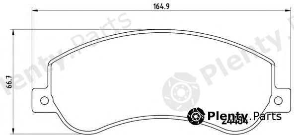  BREMBO part P85115 Brake Pad Set, disc brake