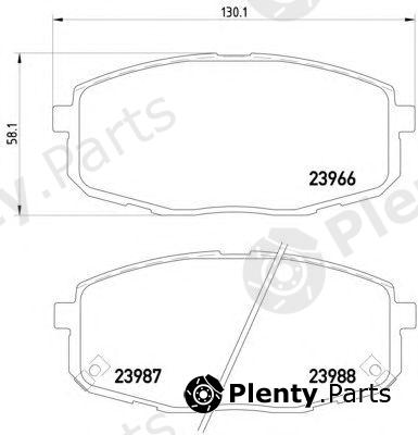  HELLA part 8DB355010-611 (8DB355010611) Brake Pad Set, disc brake