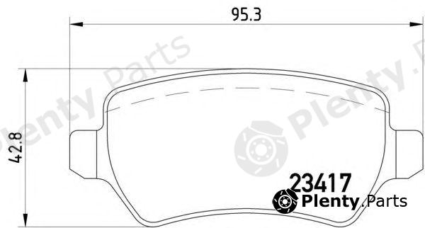  HELLA part 8DB355011-361 (8DB355011361) Brake Pad Set, disc brake