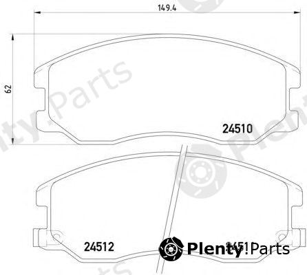  HELLA part 8DB355013-121 (8DB355013121) Brake Pad Set, disc brake