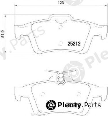  HELLA part 8DB355015-761 (8DB355015761) Brake Pad Set, disc brake