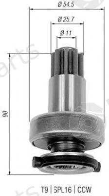  MAGNETI MARELLI part 940113020327 Pinion, starter