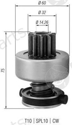  MAGNETI MARELLI part 940113020350 Pinion, starter