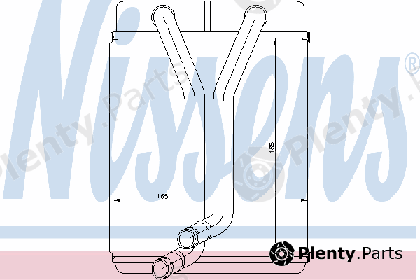  NISSENS part 77501 Heat Exchanger, interior heating