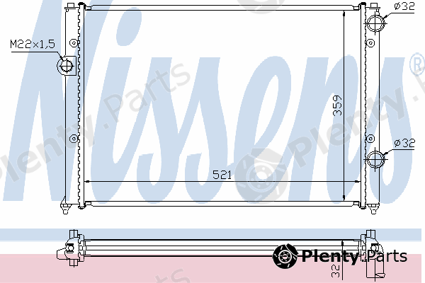  NISSENS part 65251A Radiator, engine cooling