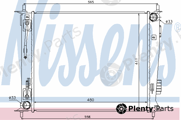  NISSENS part 66730 Radiator, engine cooling