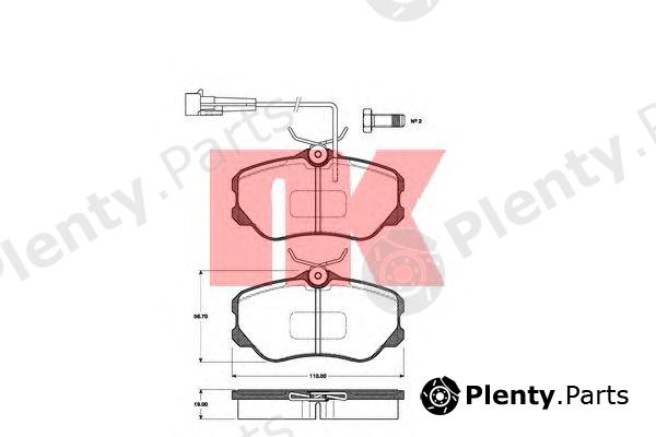  NK part 222328 Brake Pad Set, disc brake