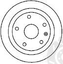  MAPCO part 25504 Brake Disc