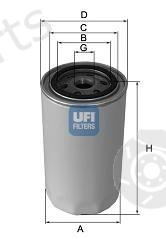  UFI part 2348600 Oil Filter