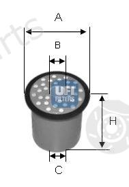  UFI part 2438800 Fuel filter