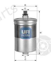  UFI part 31.563.00 (3156300) Fuel filter