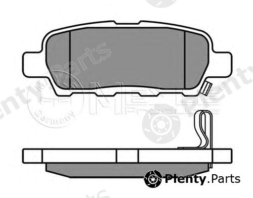  MEYLE part 0252387114W Brake Pad Set, disc brake