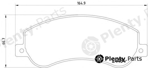  PAGID part T1990 Brake Pad Set, disc brake