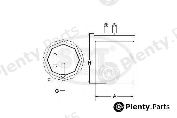  SCT Germany part ST6130 Fuel filter