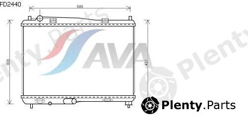  AVA QUALITY COOLING part FD2440 Radiator, engine cooling