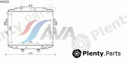  AVA QUALITY COOLING part HY2251 Radiator, engine cooling