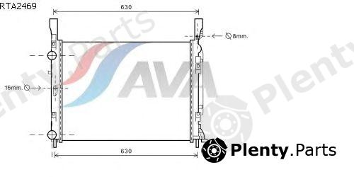  AVA QUALITY COOLING part RTA2469 Radiator, engine cooling