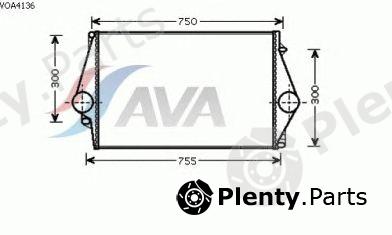  AVA QUALITY COOLING part VOA4136 Intercooler, charger