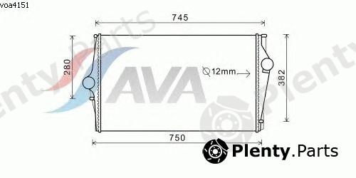  AVA QUALITY COOLING part VOA4151 Intercooler, charger