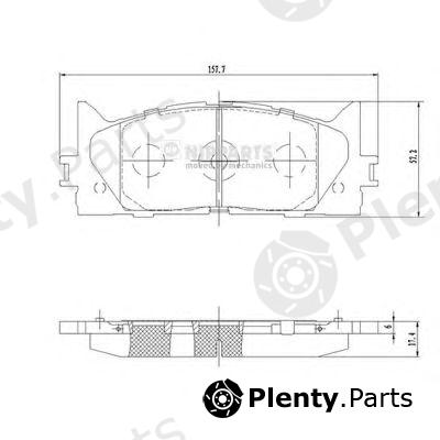  NIPPARTS part N3602141 Brake Pad Set, disc brake