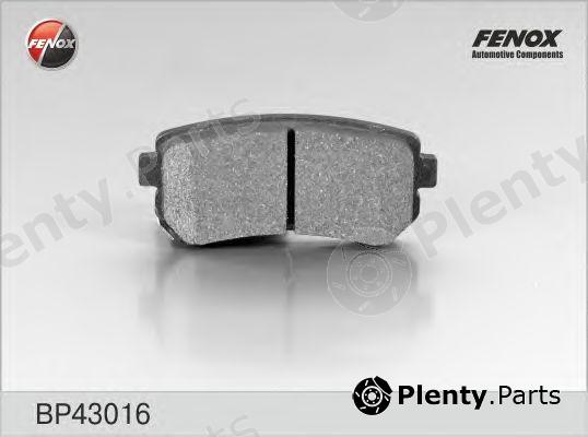  FENOX part BP43016 Brake Pad Set, disc brake