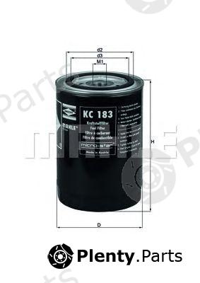  MAHLE ORIGINAL part KC183 Fuel filter
