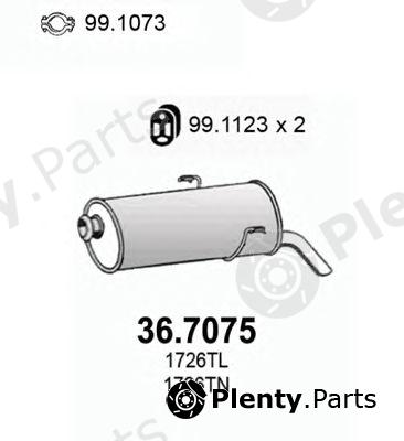  ASSO part 36.7075 (367075) End Silencer