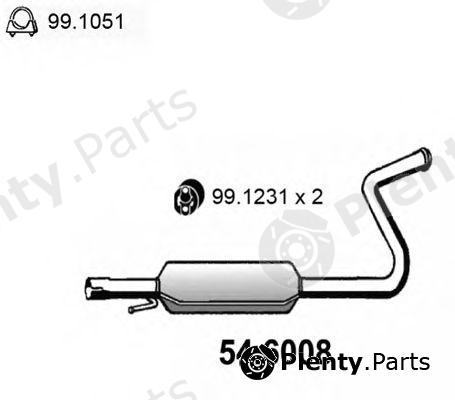  ASSO part 54.6008 (546008) Middle Silencer