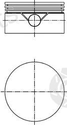  KOLBENSCHMIDT part 99849600 Piston