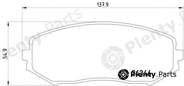  HELLA PAGID part 8DB355012-351 (8DB355012351) Brake Pad Set, disc brake