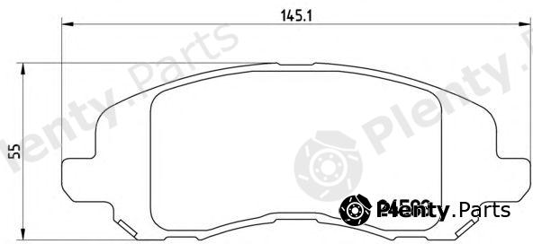 BREMBO part P18001 Brake Pad Set, disc brake