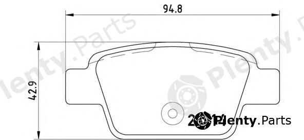  BREMBO part P23080 Brake Pad Set, disc brake