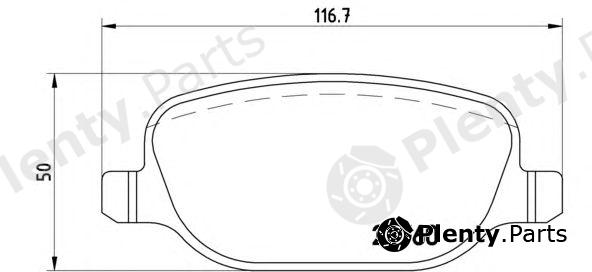  BREMBO part P23109 Brake Pad Set, disc brake